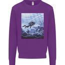 A Deep Sea Scuba Diver Diving Kids Sweatshirt Jumper Purple