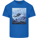 A Deep Sea Scuba Diver Diving Kids T-Shirt Childrens Royal Blue