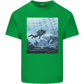 A Deep Sea Scuba Diver Diving Mens Cotton T-Shirt Tee Top Irish Green