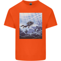 A Deep Sea Scuba Diver Diving Mens Cotton T-Shirt Tee Top Orange