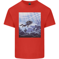 A Deep Sea Scuba Diver Diving Mens Cotton T-Shirt Tee Top Red