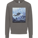 A Deep Sea Scuba Diver Diving Mens Sweatshirt Jumper Charcoal
