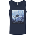 A Deep Sea Scuba Diver Diving Mens Vest Tank Top Navy Blue
