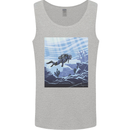 A Deep Sea Scuba Diver Diving Mens Vest Tank Top Sports Grey