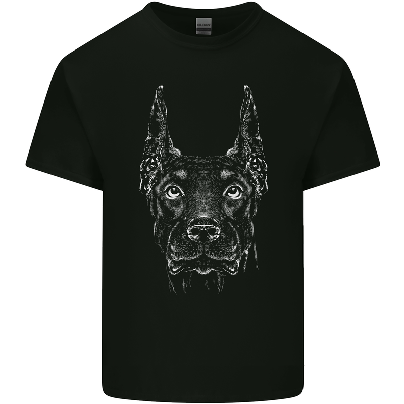 A Doberman Dog Kids T-Shirt Childrens Black