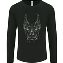 A Doberman Dog Mens Long Sleeve T-Shirt Black