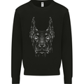 A Doberman Dog Mens Sweatshirt Jumper Black