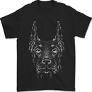 A Doberman Dog Mens T-Shirt 100% Cotton Black