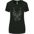 A Doberman Dog Womens Wider Cut T-Shirt Black