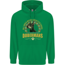 A Dobermans Dog Childrens Kids Hoodie Irish Green