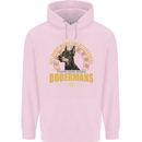 A Dobermans Dog Childrens Kids Hoodie Light Pink