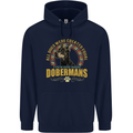 A Dobermans Dog Childrens Kids Hoodie Navy Blue