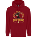 A Dobermans Dog Childrens Kids Hoodie Red