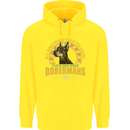 A Dobermans Dog Childrens Kids Hoodie Yellow