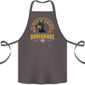 A Dobermans Dog Cotton Apron 100% Organic Dark Grey