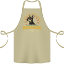 A Dobermans Dog Cotton Apron 100% Organic Khaki