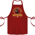A Dobermans Dog Cotton Apron 100% Organic Maroon