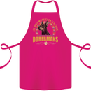 A Dobermans Dog Cotton Apron 100% Organic Pink