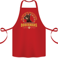A Dobermans Dog Cotton Apron 100% Organic Red