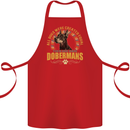 A Dobermans Dog Cotton Apron 100% Organic Red