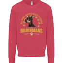 A Dobermans Dog Kids Sweatshirt Jumper Heliconia