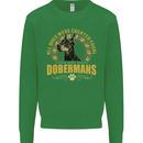 A Dobermans Dog Kids Sweatshirt Jumper Irish Green
