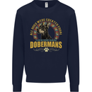 A Dobermans Dog Kids Sweatshirt Jumper Navy Blue