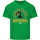 A Dobermans Dog Kids T-Shirt Childrens Irish Green