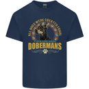 A Dobermans Dog Kids T-Shirt Childrens Navy Blue