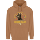 A Dobermans Dog Mens 80% Cotton Hoodie Caramel Latte