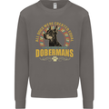 A Dobermans Dog Mens Sweatshirt Jumper Charcoal