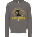 A Dobermans Dog Mens Sweatshirt Jumper Charcoal