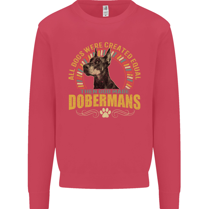 A Dobermans Dog Mens Sweatshirt Jumper Heliconia