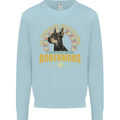 A Dobermans Dog Mens Sweatshirt Jumper Light Blue