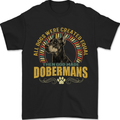 A Dobermans Dog Mens T-Shirt 100% Cotton Black