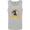 A Dobermans Dog Mens Vest Tank Top Sports Grey