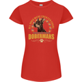 A Dobermans Dog Womens Petite Cut T-Shirt Red