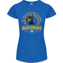 A Dobermans Dog Womens Petite Cut T-Shirt Royal Blue