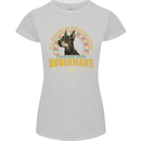 A Dobermans Dog Womens Petite Cut T-Shirt Sports Grey