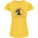 A Dobermans Dog Womens Petite Cut T-Shirt Yellow