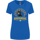 A Dobermans Dog Womens Wider Cut T-Shirt Royal Blue