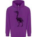 A Dodo Skeleton Childrens Kids Hoodie Purple