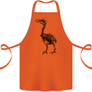 A Dodo Skeleton Cotton Apron 100% Organic Orange