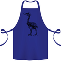 A Dodo Skeleton Cotton Apron 100% Organic Royal Blue