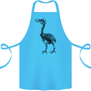 A Dodo Skeleton Cotton Apron 100% Organic Turquoise