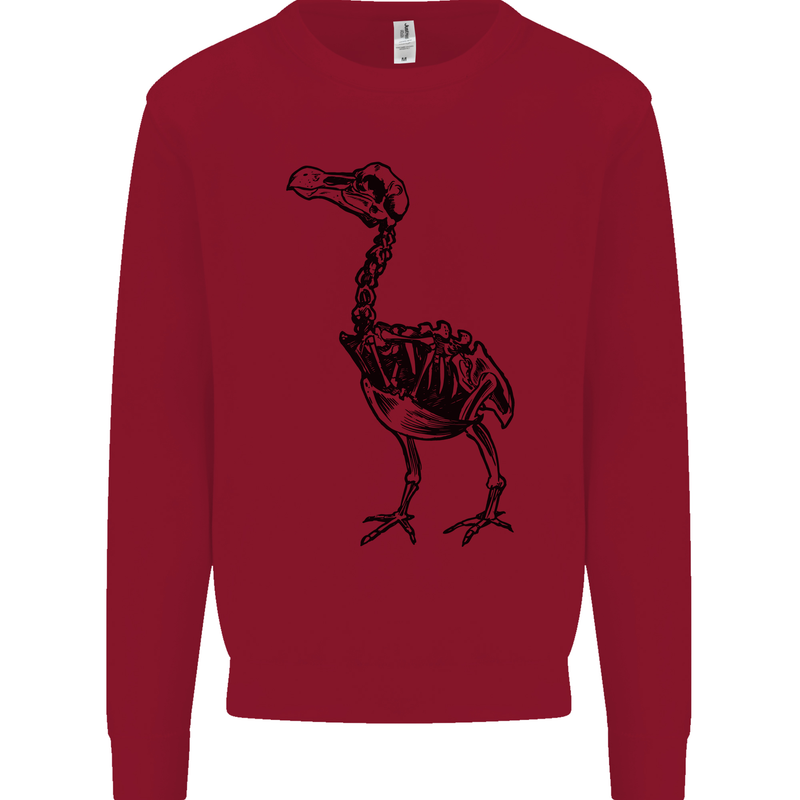 A Dodo Skeleton Kids Sweatshirt Jumper Red