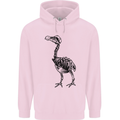 A Dodo Skeleton Mens 80% Cotton Hoodie Light Pink
