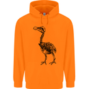 A Dodo Skeleton Mens 80% Cotton Hoodie Orange