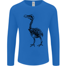 A Dodo Skeleton Mens Long Sleeve T-Shirt Royal Blue