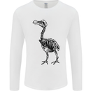 A Dodo Skeleton Mens Long Sleeve T-Shirt White